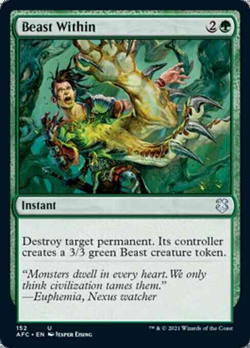 Beast Within [152] [Adventures in the Forgotten Realms Commander] [Non-Foil]