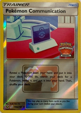 Pokemon Communication - 152a/181 - 2020 Oceania International Pokemon Championship [Reverse Holo]