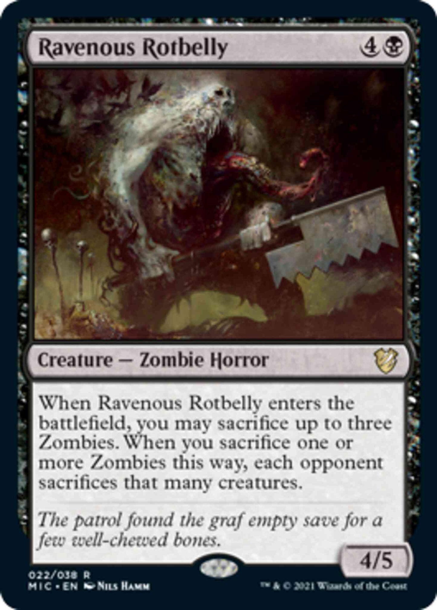 Ravenous Rotbelly [22] [Innistrad: Midnight Hunt: Commander] [Non-Foil]