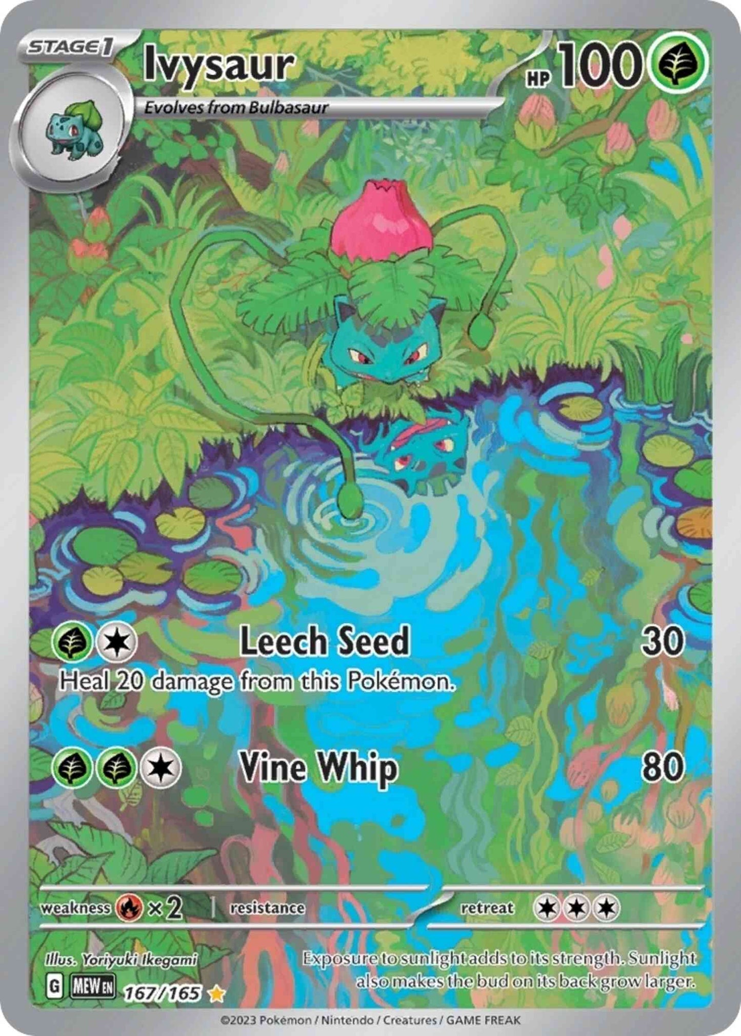 Ivysaur - 167/165 - Illustration Rare [sv035-167] [Ultra]