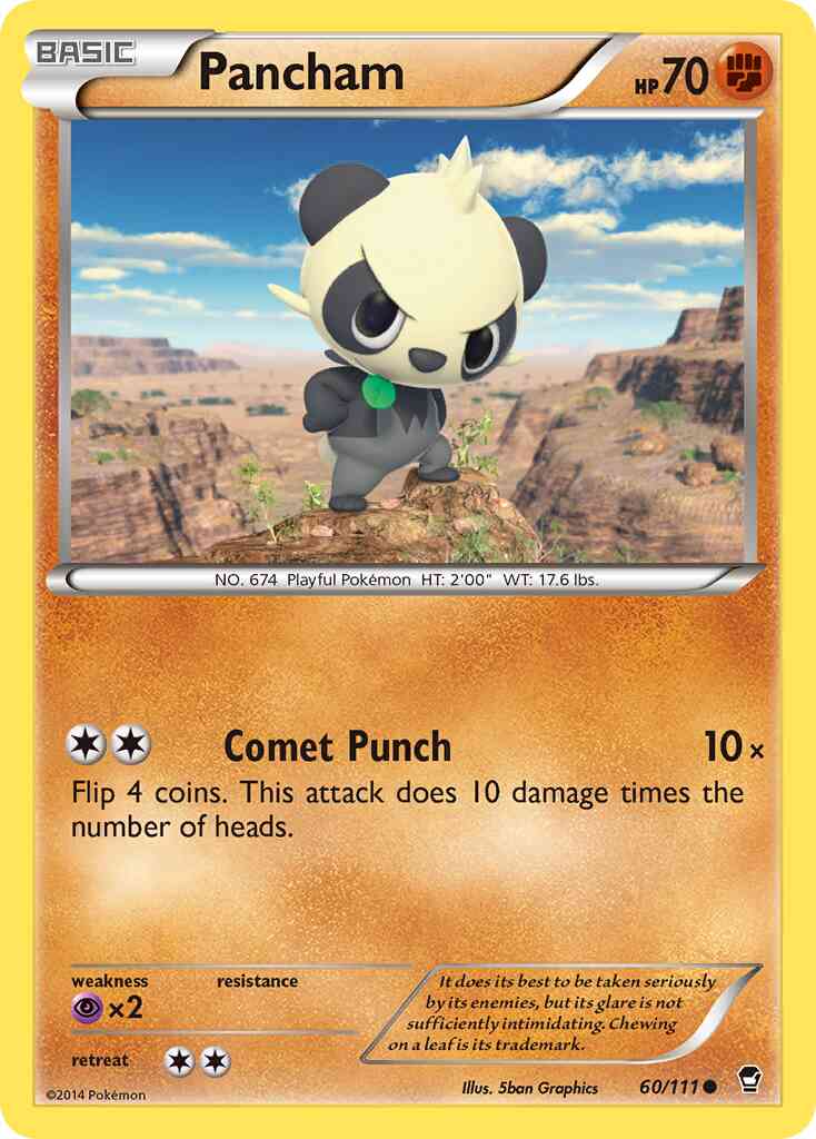 Pancham - 60/111 - Common [xy3-60] [Reverse Holo]