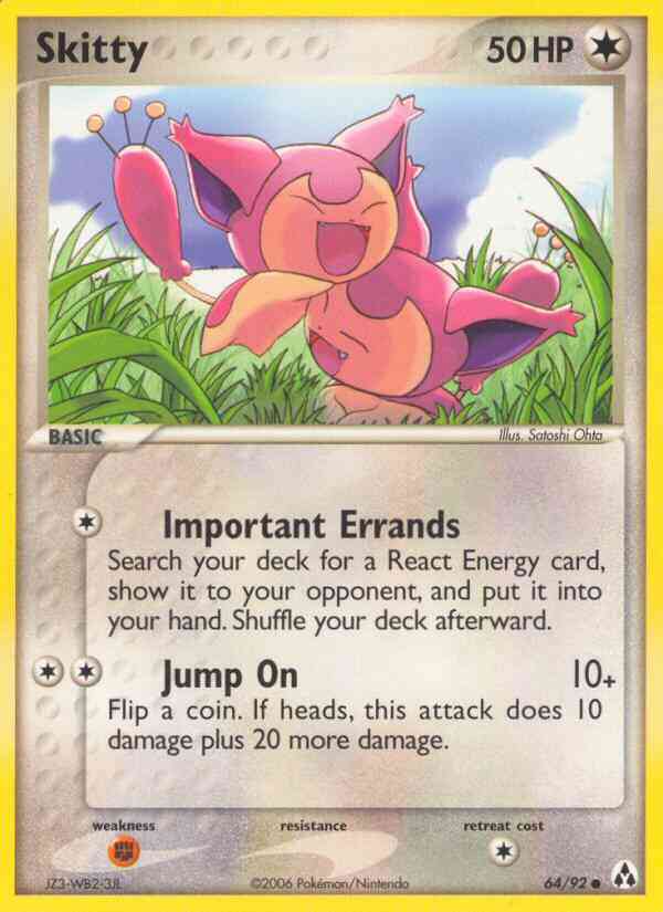 Skitty - 64/92 - Common [ex12-64] [Reverse Holo]