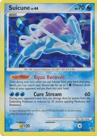 Suicune - Shattered Holo  -  19/132 - Rare Holo [dp3-19] [Holo]