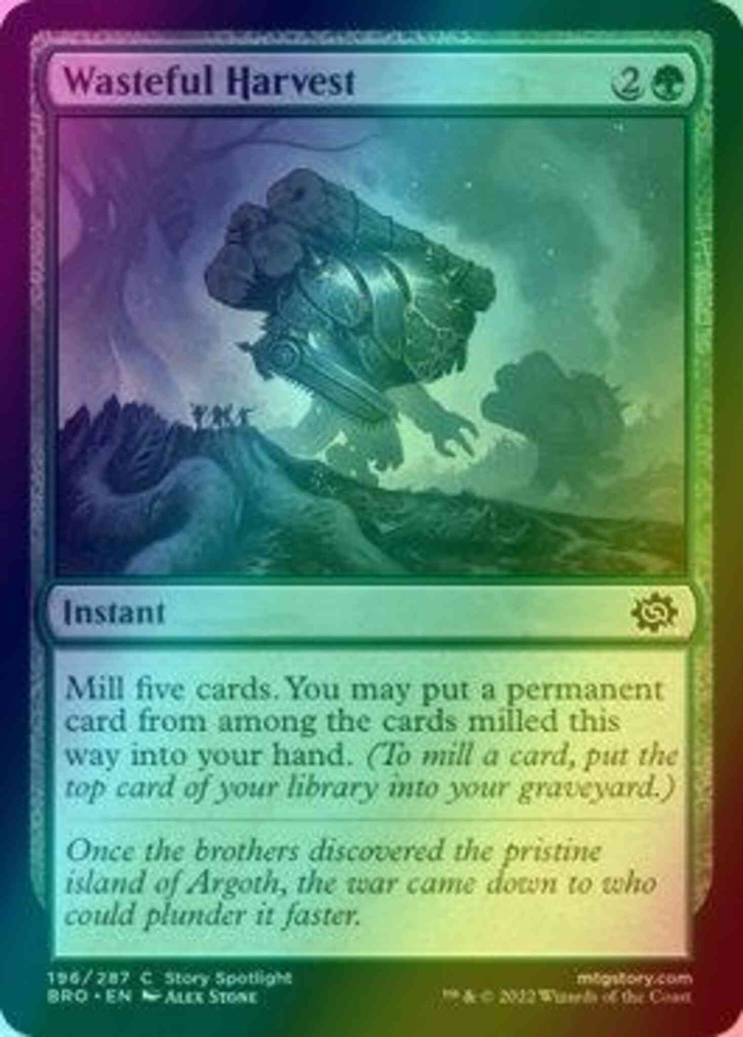 Wasteful Harvest [196] [The Brothers' War] [Foil]