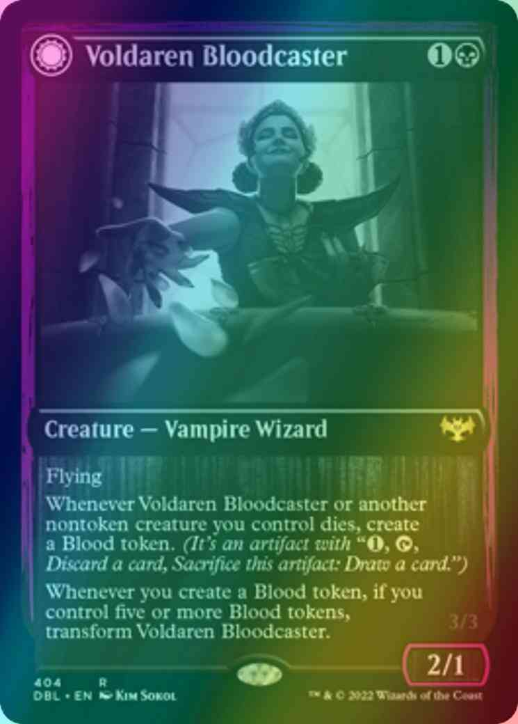 Voldaren Bloodcaster // Bloodbat Summoner [404] [Innistrad: Double Feature] [Foil]