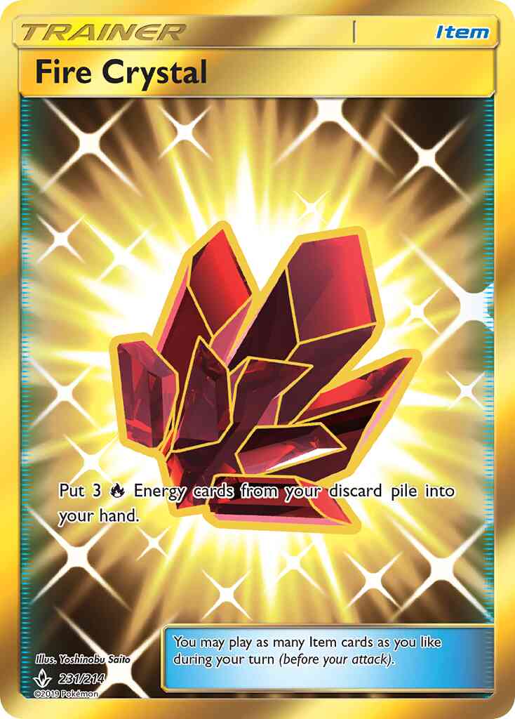 Fire Crystal - 231/214 - Rare Secret [sm10-231] [Secret]