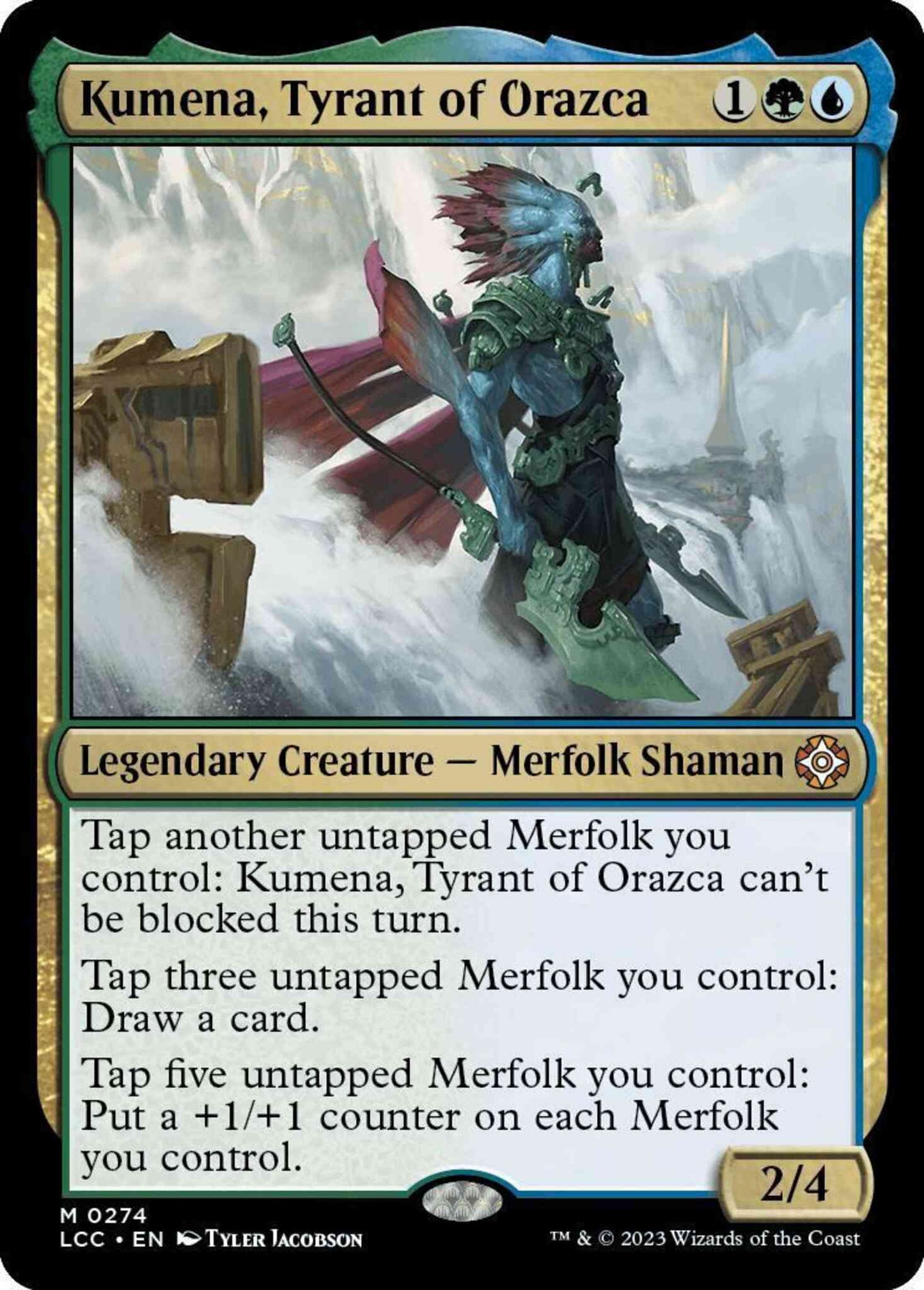 Kumena, Tyrant of Orazca [274] [The Lost Caverns of Ixalan: Commander] [Non-Foil]