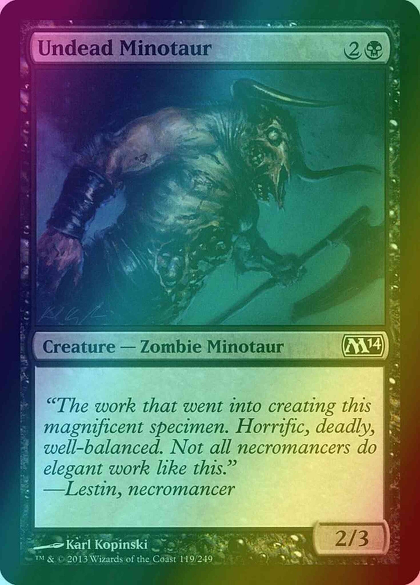 Undead Minotaur [119] [Magic 2014] [Foil]
