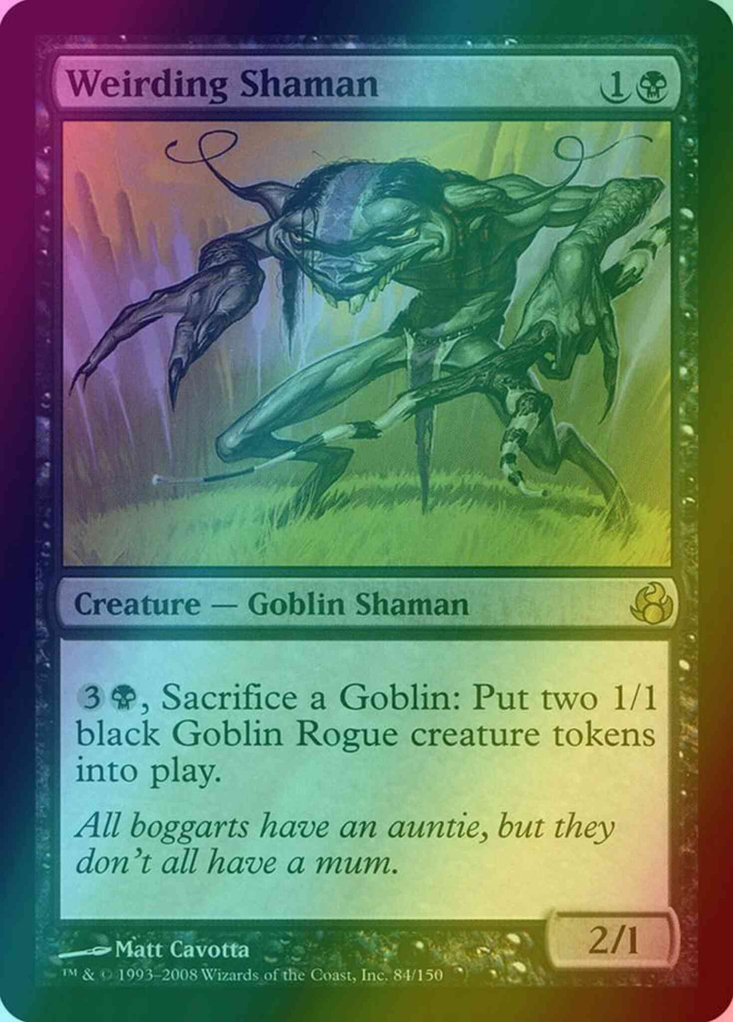 Weirding Shaman [84] [Morningtide] [Foil]
