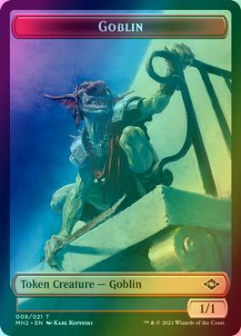 Clue Token (14) // Goblin Token (08) [Modern Horizons 2 Tokens] [Foil]