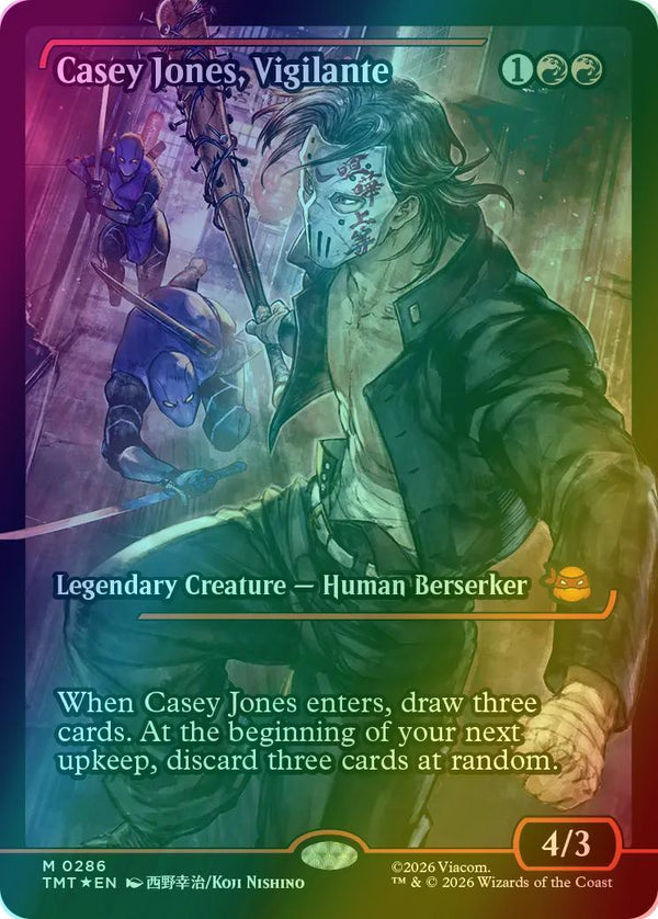Casey Jones, Vigilante [286] [Japan Showcase] [Teenage Mutant Ninja Turtles] [Foil]