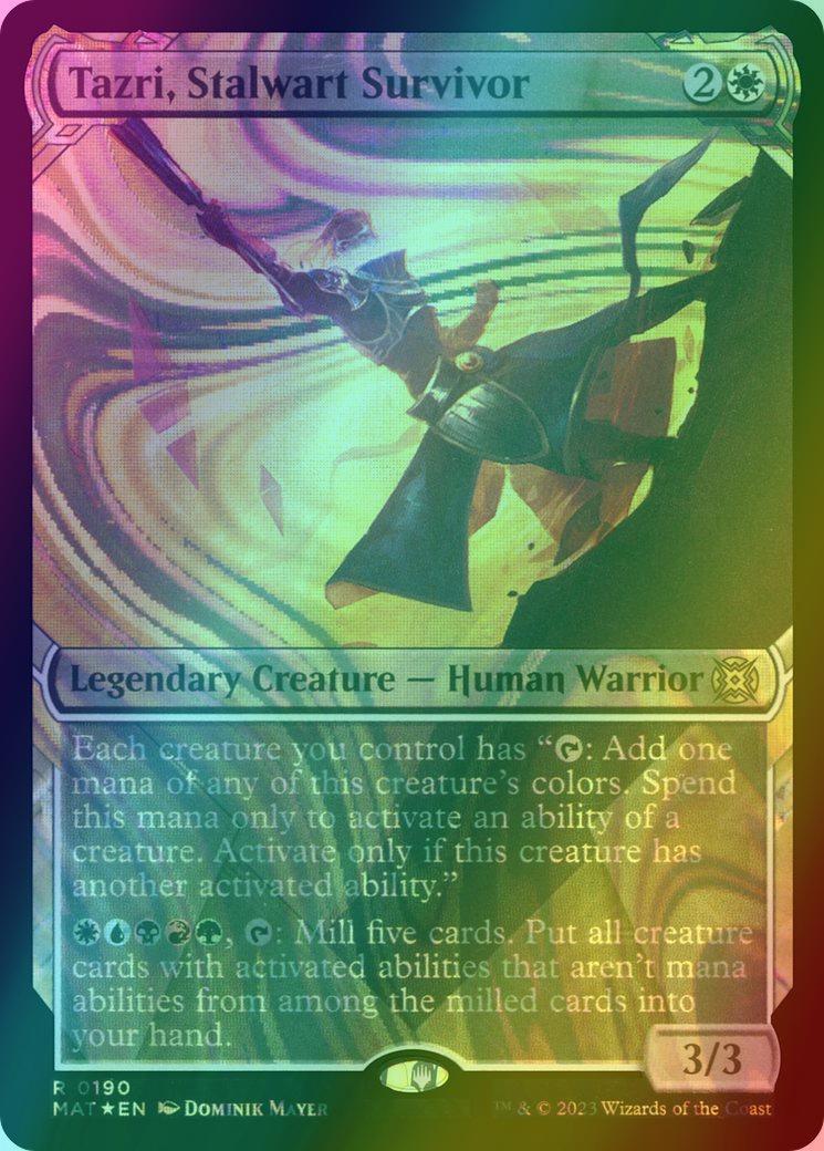Tazri, Stalwart Survivor [190] [Planar Showcase] [March of the Machine: The Aftermath] [Halo Foil]