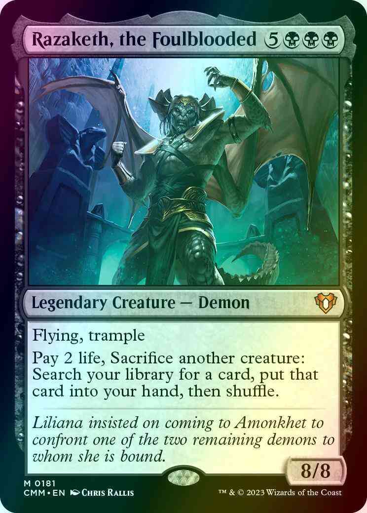 Razaketh, the Foulblooded [181] [Commander Masters] [Foil]