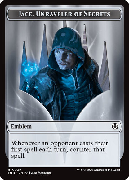 Human Wizard Token (05) // Jace, Unraveler of Secrets Emblem (25) [Innistrad Remastered: Tokens] [Non-Foil]
