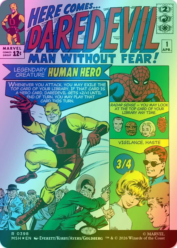 Daredevil, Man Without Fear [398] [Borderless] [Classic Comic] [Marvel Super Heroes] [Foil]