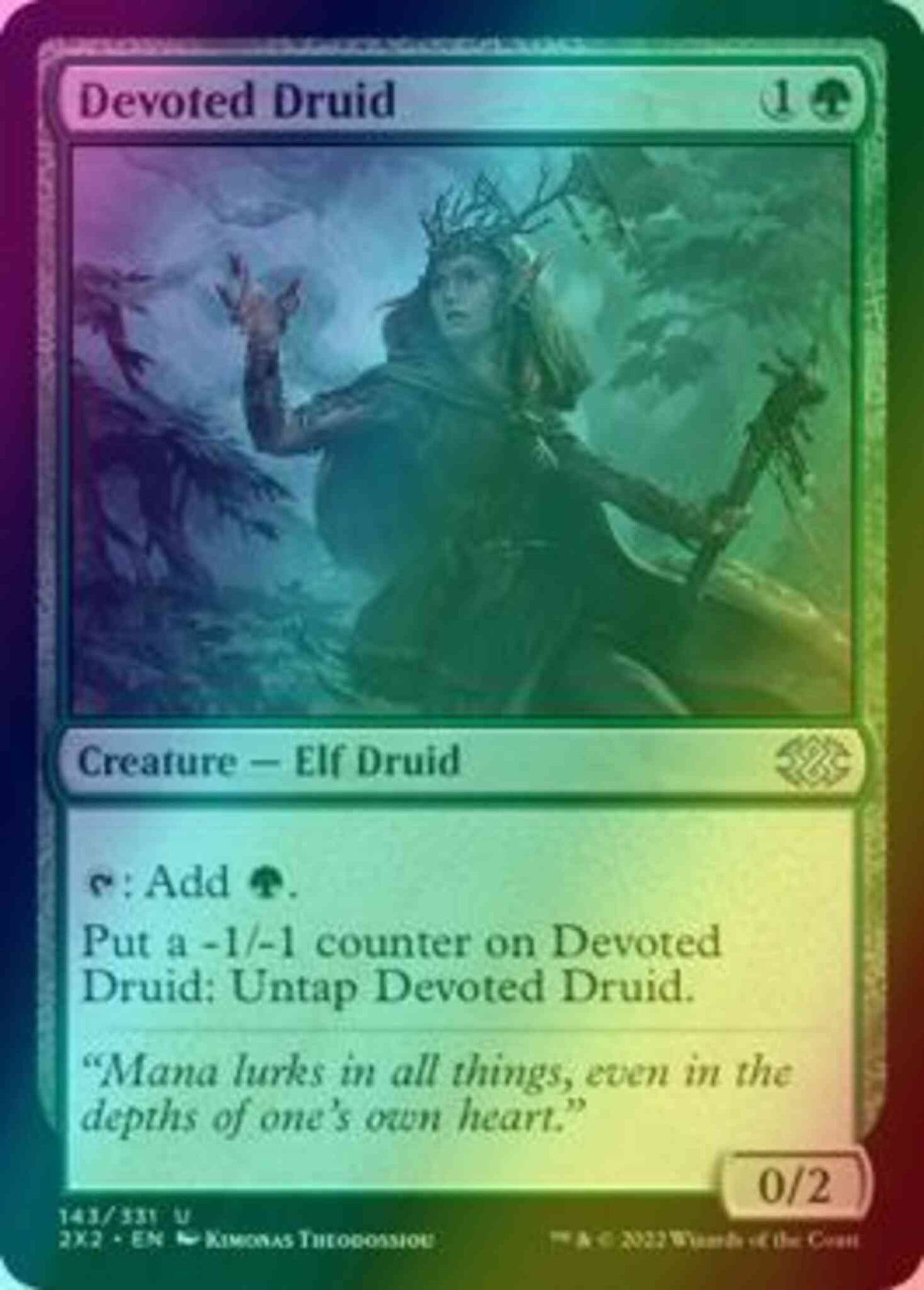 Devoted Druid [143] [Double Masters 2022] [Foil]