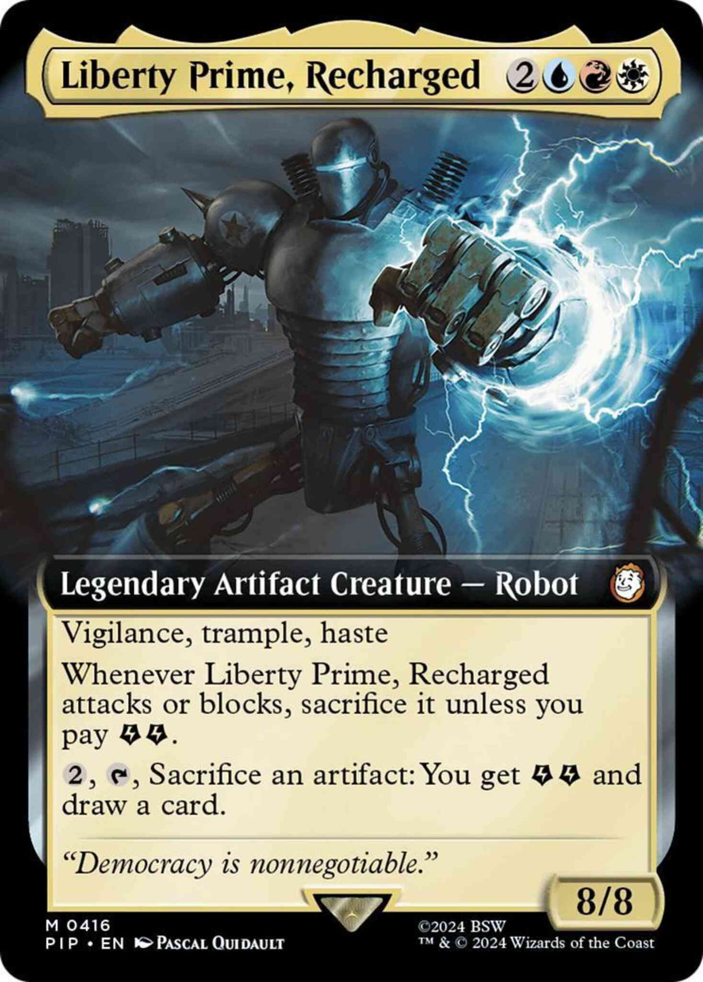 Liberty Prime, Recharged [416] [Extended Art] [Fallout] [Non-Foil]