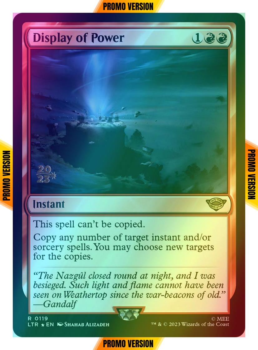 Display of Power [119s] [Prerelease] [The Lord of the Rings: Tales of Middle-earth: Promos] [Foil]