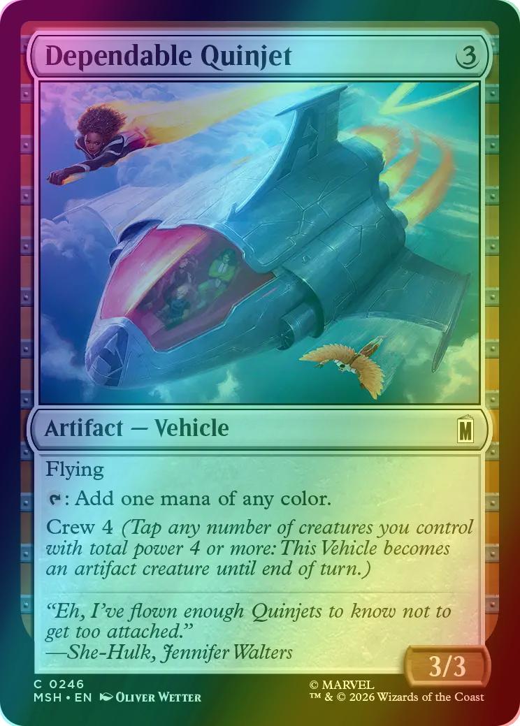 Dependable Quinjet [246] [Marvel Super Heroes] [Foil]