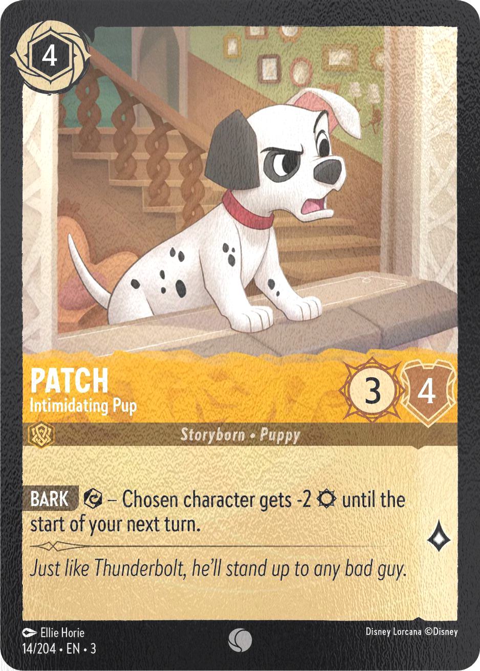 Patch - Intimidating Pup - 14/204 [Into the Inklands] [Cold Foil]