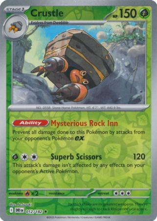 Crustle - 012/182 - Rare [sv10-012] [Reverse Holo]