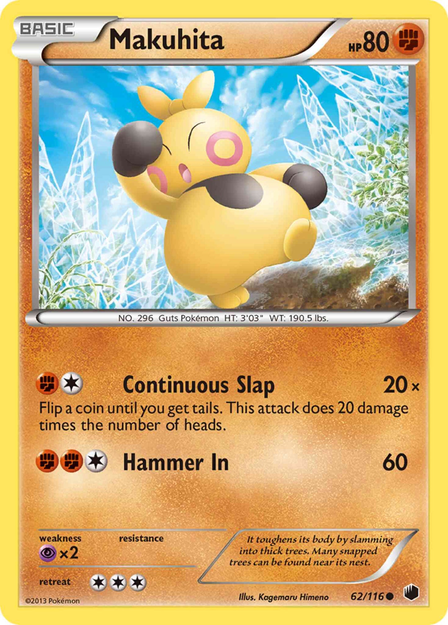 Makuhita - 62/116 - Common [bw9-62] [Non-Holo]