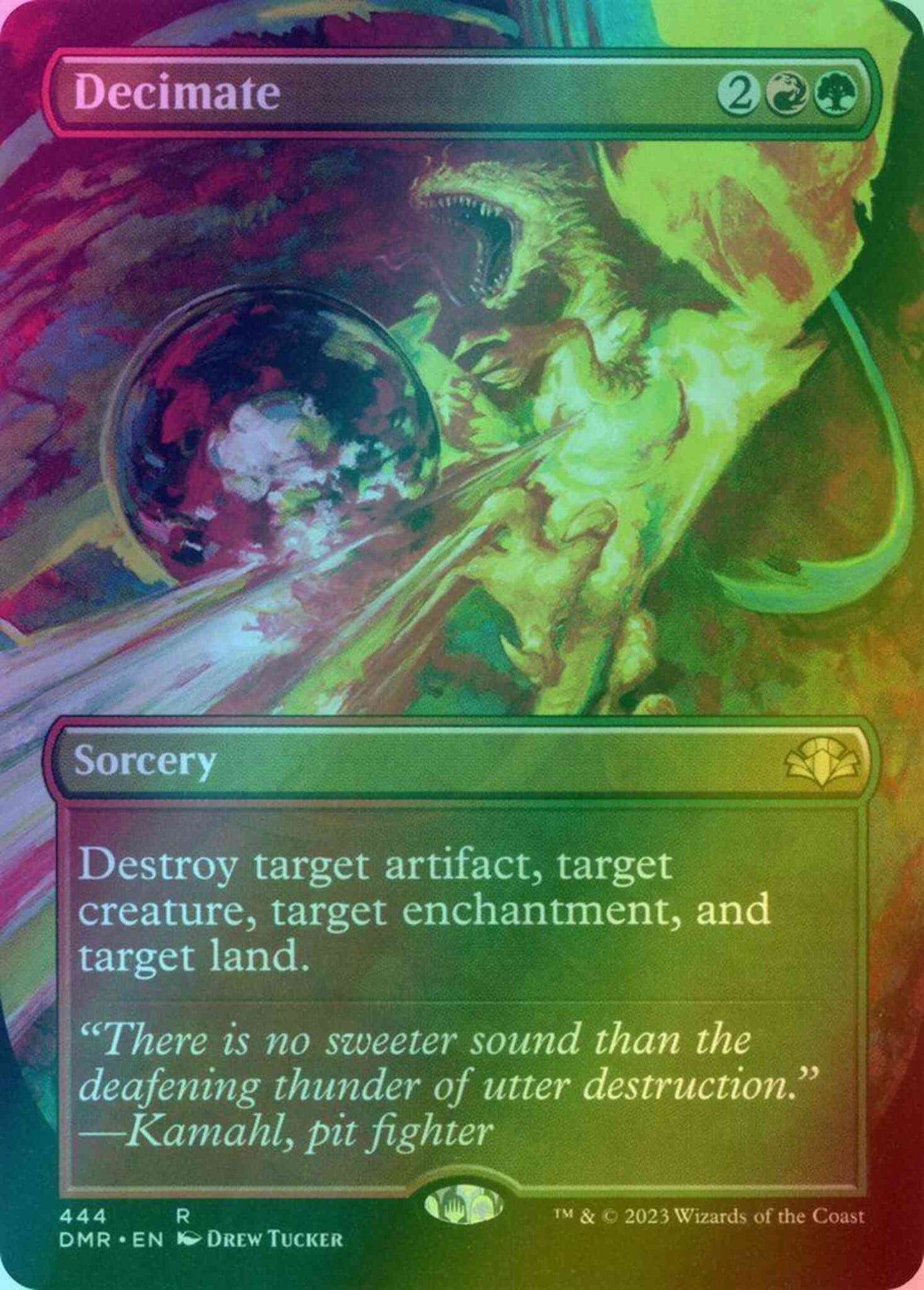Decimate [444] [Borderless] [Dominaria Remastered] [Foil]