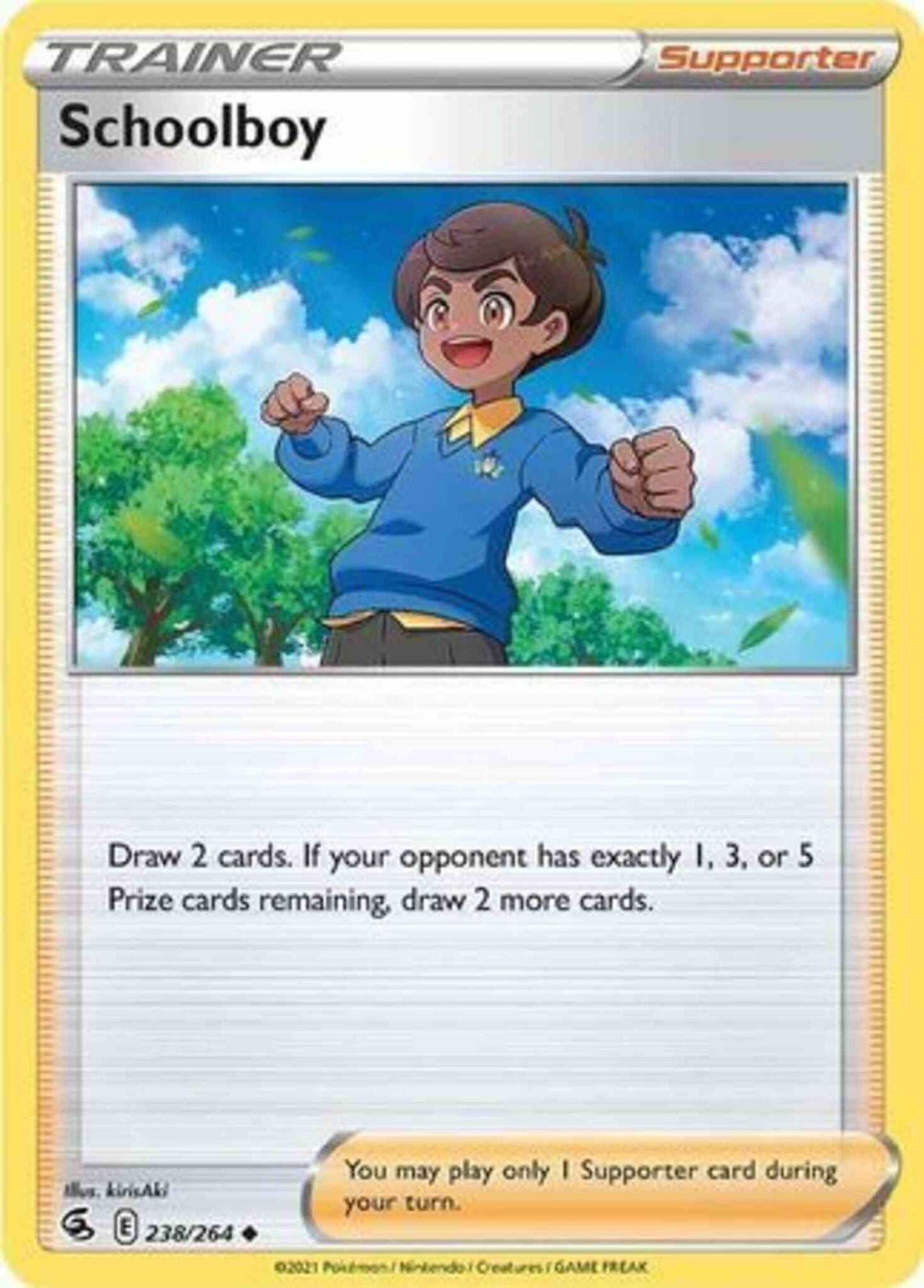 Schoolboy - 238/264 - Uncommon [SWSH8-238] [Non-Holo]