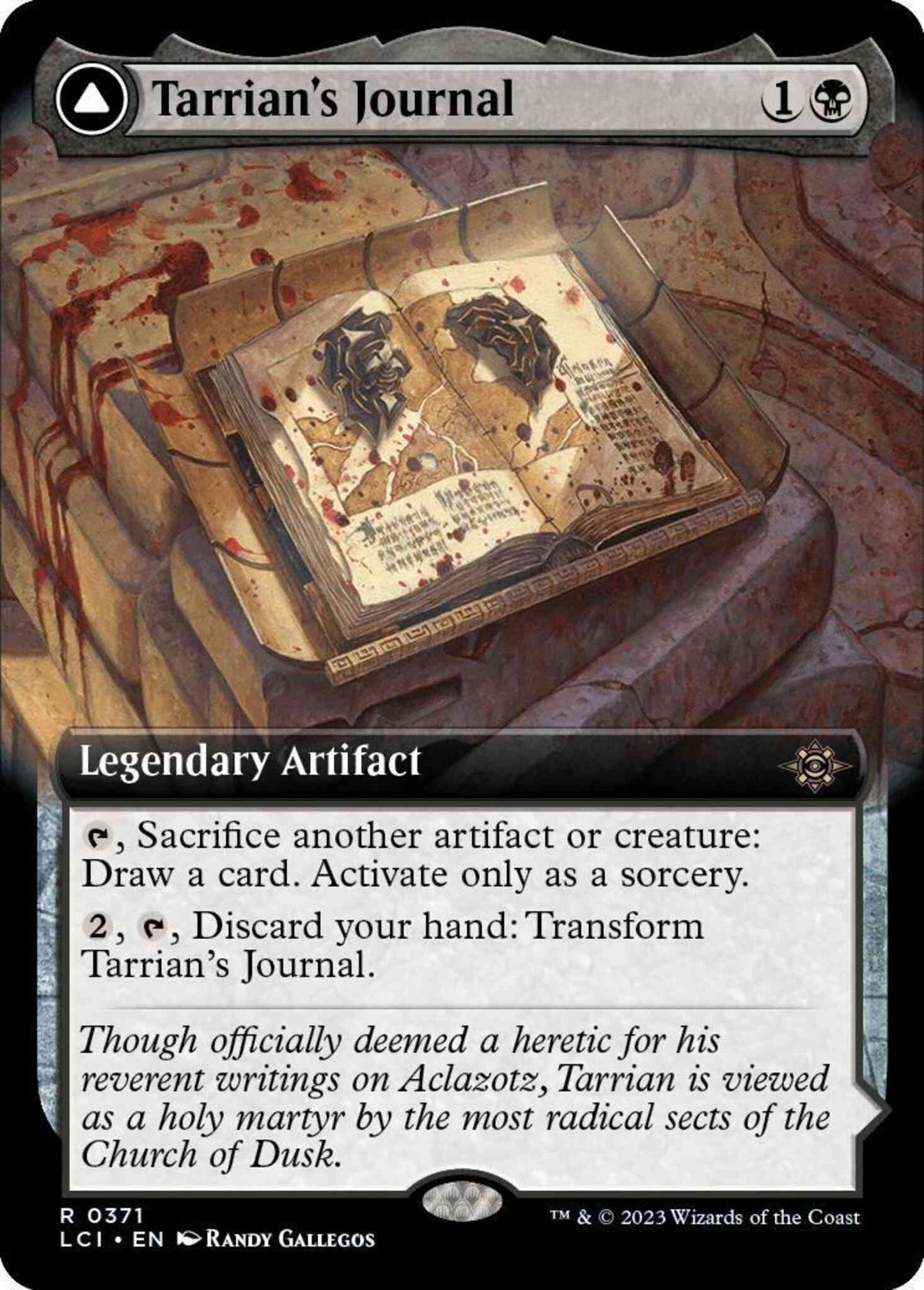 Tarrian's Journal // The Tomb of Aclazotz [371] [Extended Art] [The Lost Caverns of Ixalan] [Non-Foil]