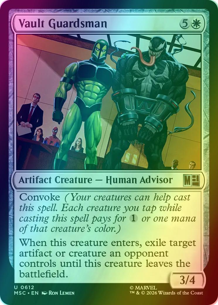 Vault Guardsman [612] [Jumpstart] [Marvel Super Heroes: Commander] [Foil]