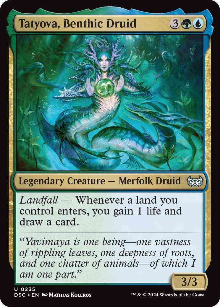 Tatyova, Benthic Druid [235] [Duskmourn: House of Horror: Commander] [Non-Foil]