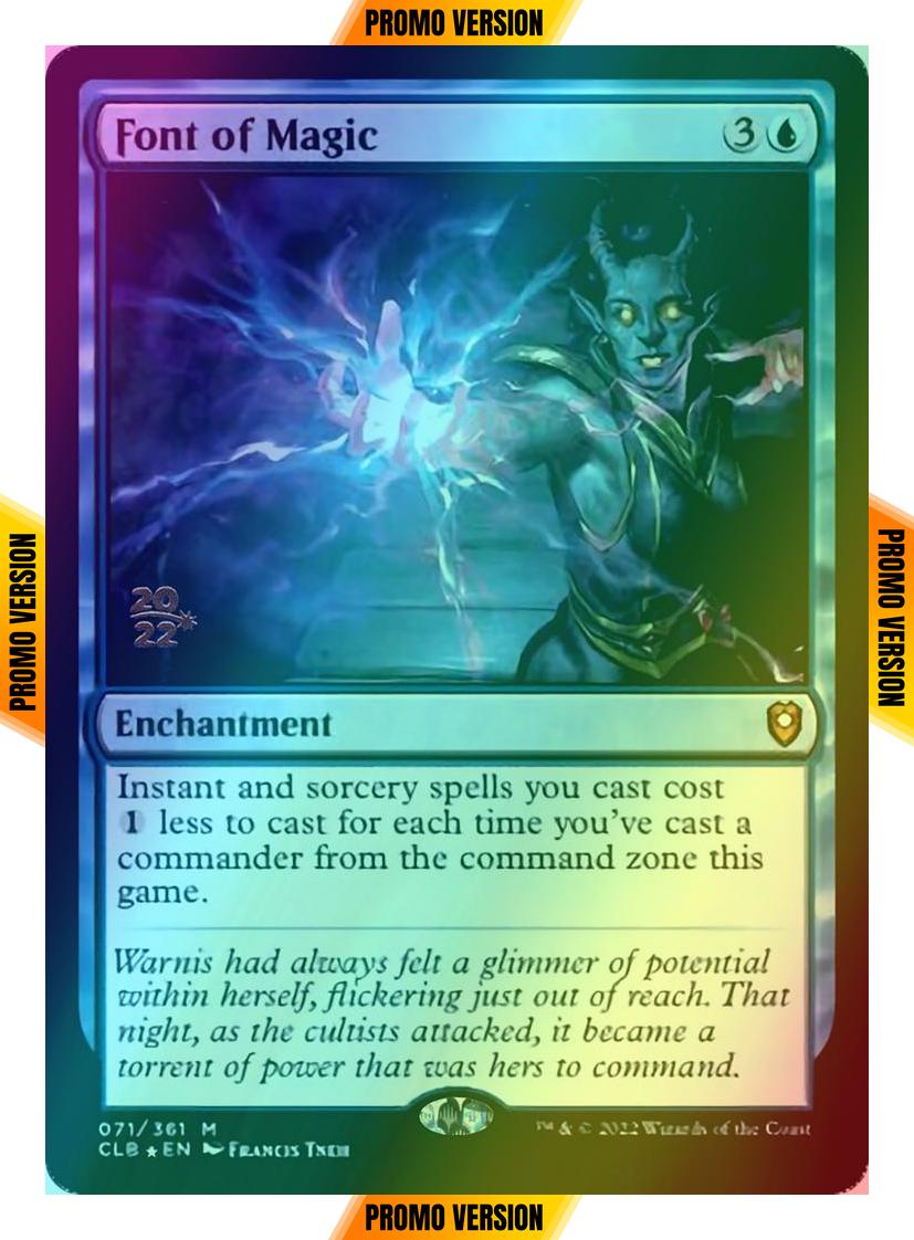 Font of Magic [71s] [Prerelease] [Commander Legends: Battle for Baldur's Gate: Promos] [Foil]