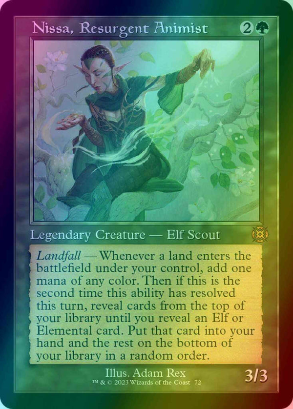 Nissa, Resurgent Animist [72] [Retro Frame] [March of the Machine: The Aftermath] [Foil]