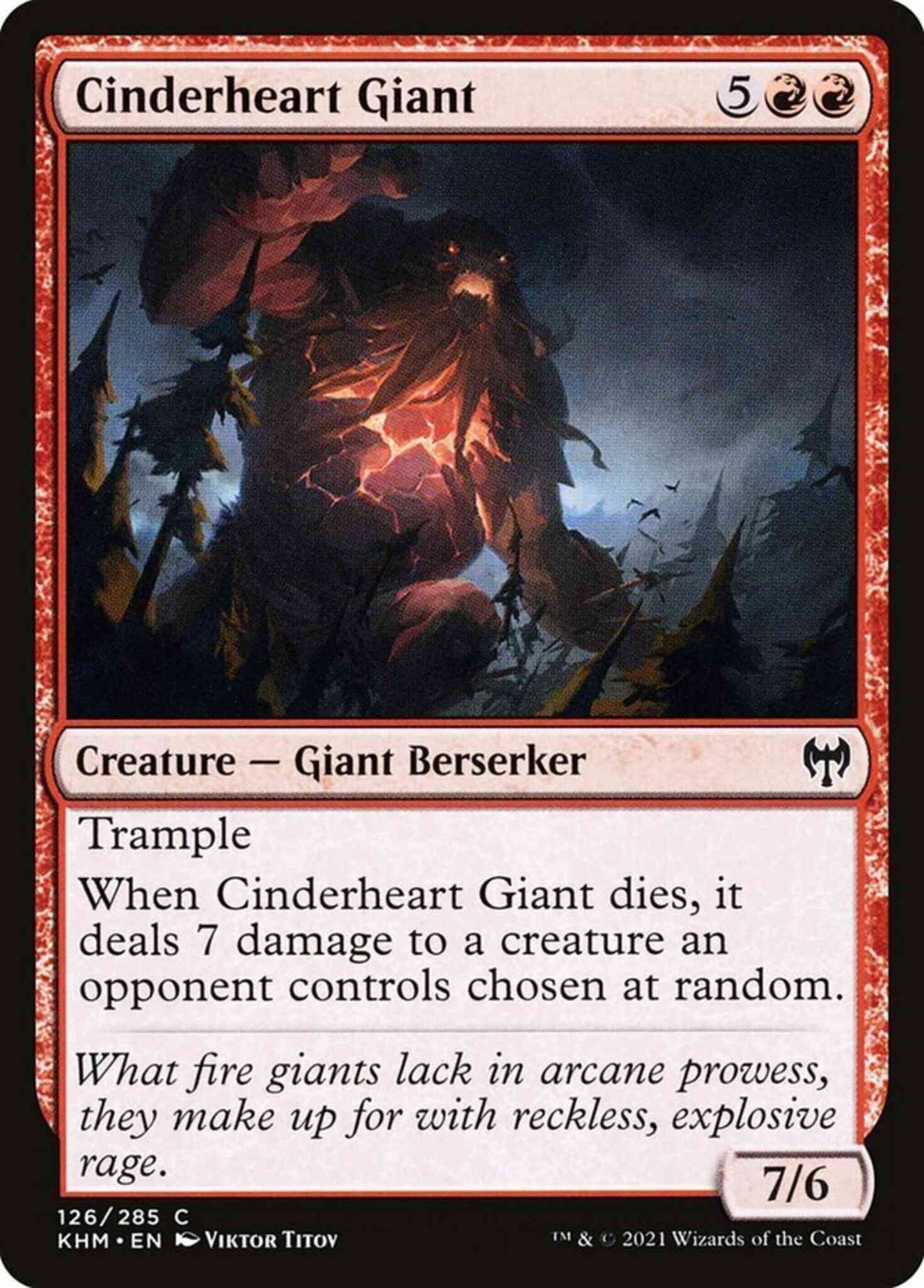 Cinderheart Giant [126] [Kaldheim] [Non-Foil]