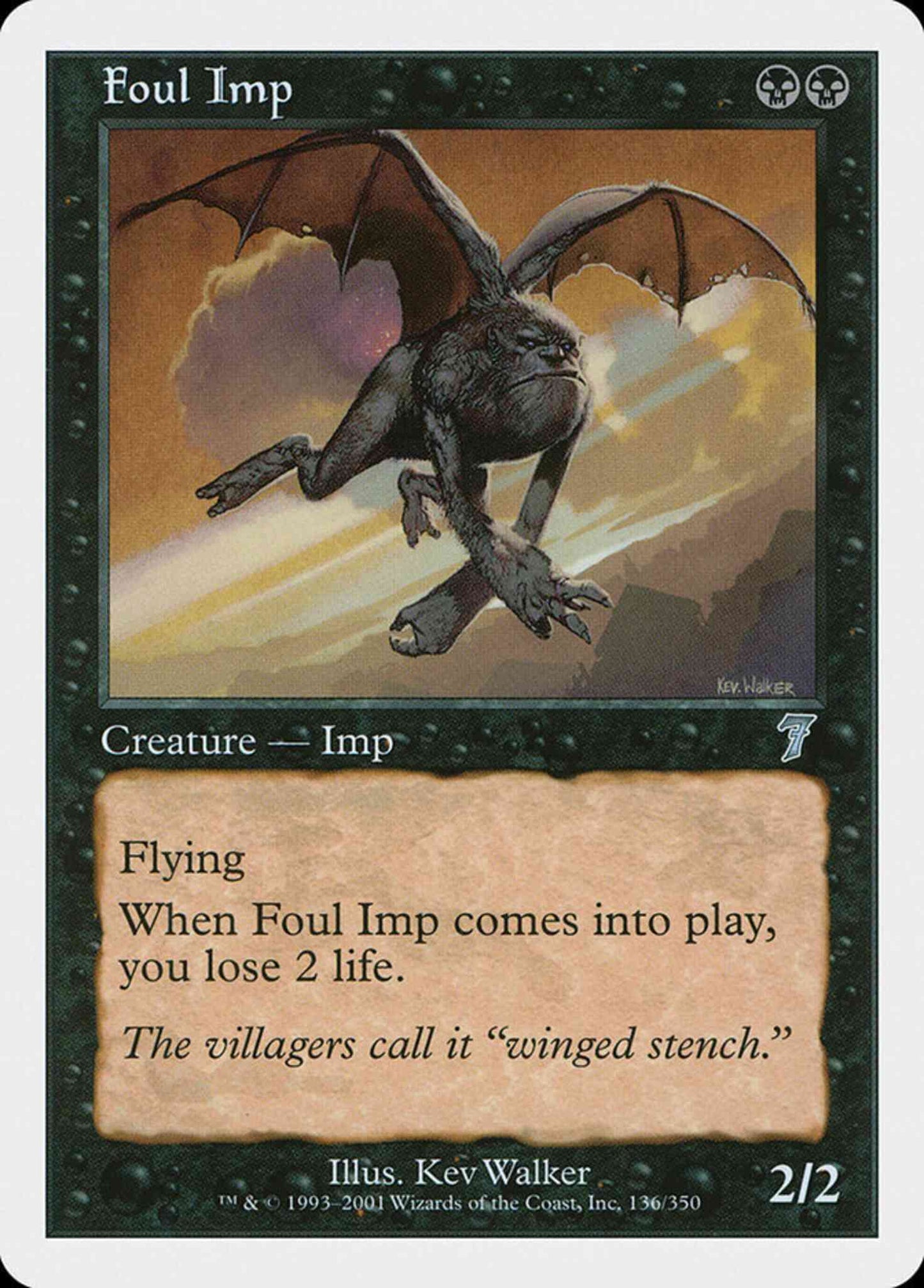 Foul Imp [136] [Seventh Edition] [Non-Foil]