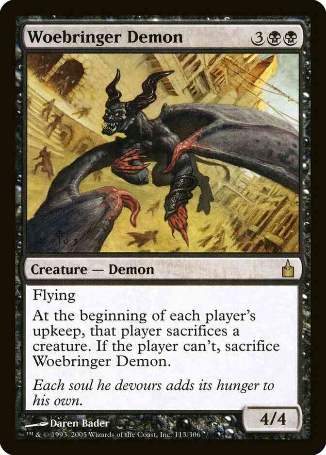 Woebringer Demon [113] [Ravnica City Of Guilds] [Non-Foil]