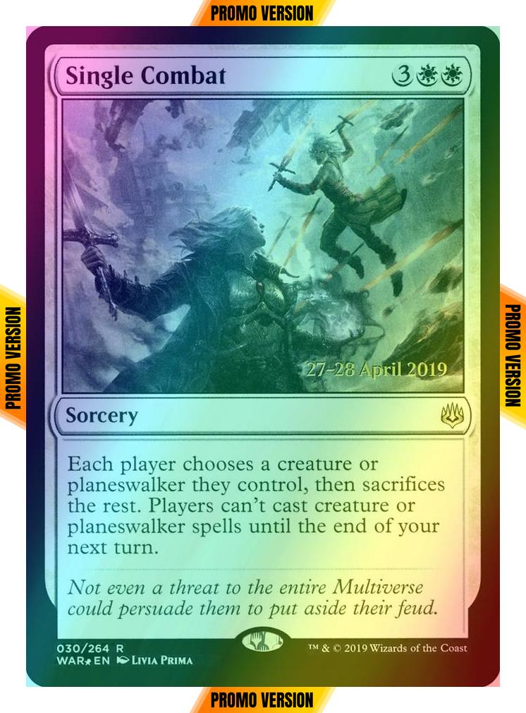 Single Combat [30s] [War of the Spark Promos] [Foil]