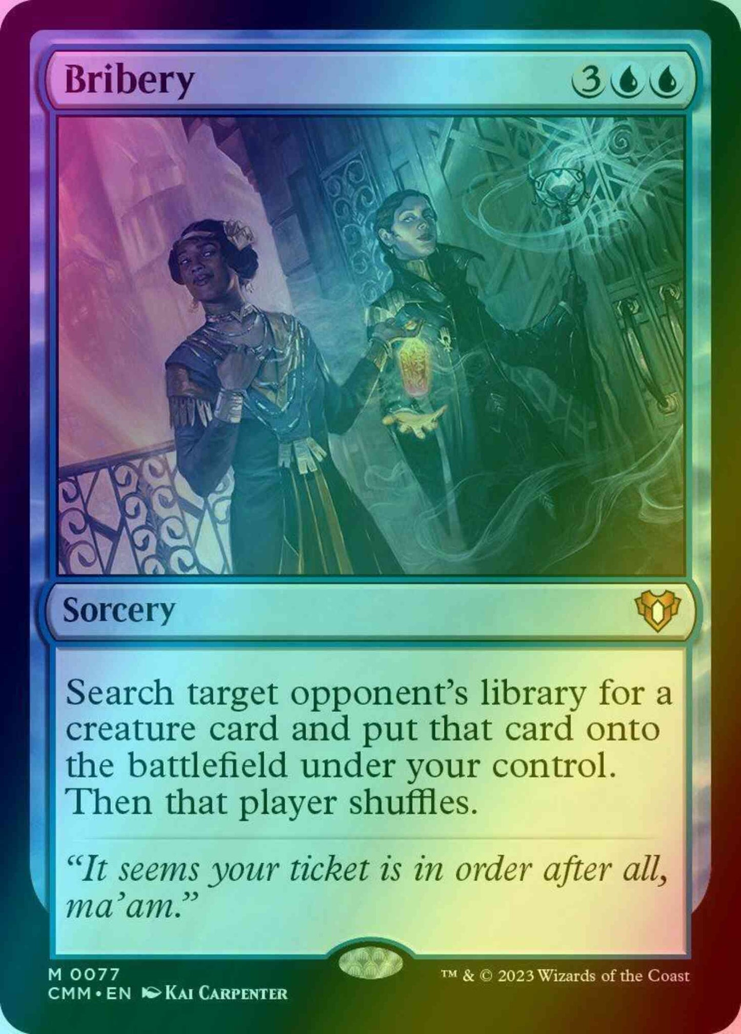 Bribery [77] [Commander Masters] [Foil]
