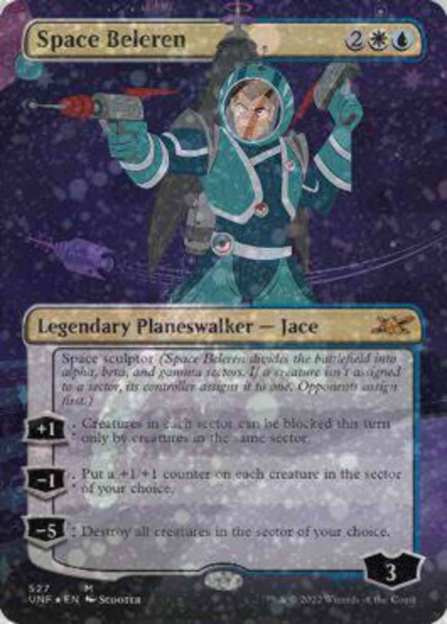 Space Beleren [527] [Borderless] [Showcase Cards of Tomorrow] [Unfinity] [Galaxy Foil]