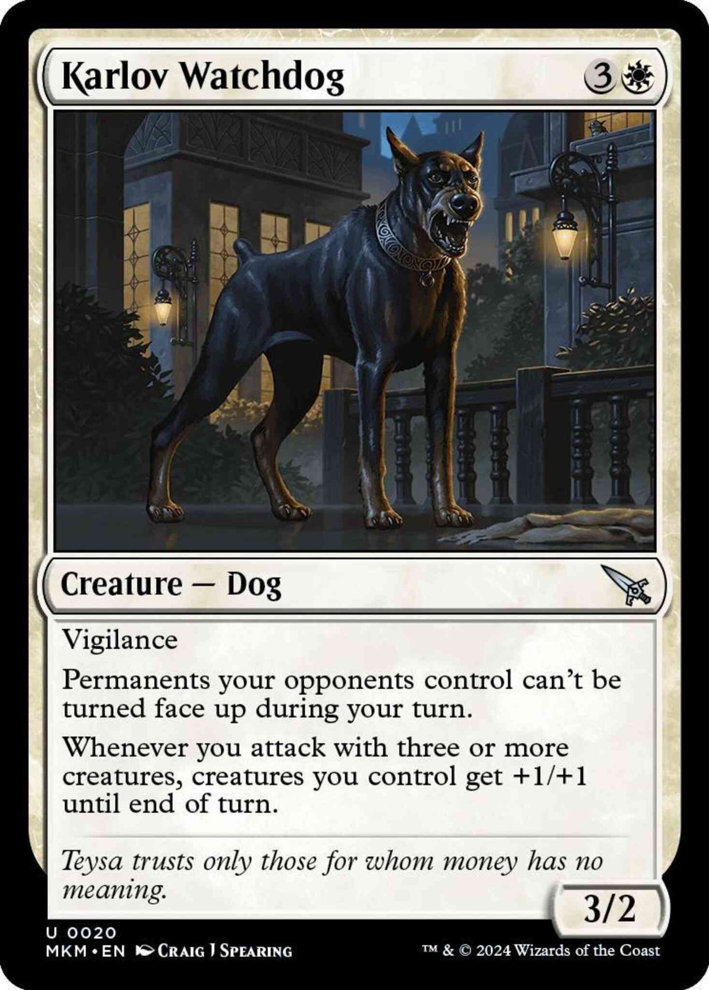 Karlov Watchdog [20] [Murders at Karlov Manor] [Non-Foil]