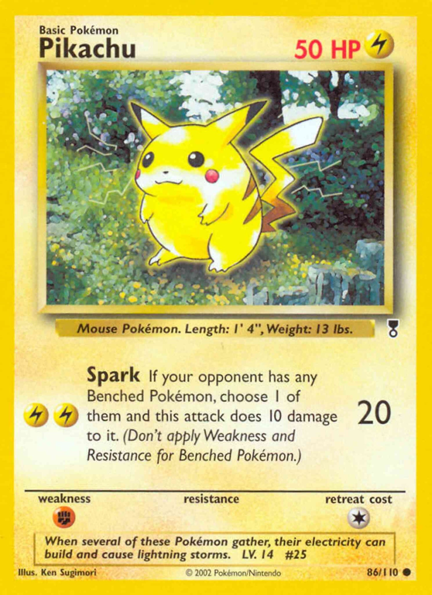 Pikachu - 86/110 - Common [base6-86] [Reverse Holo]