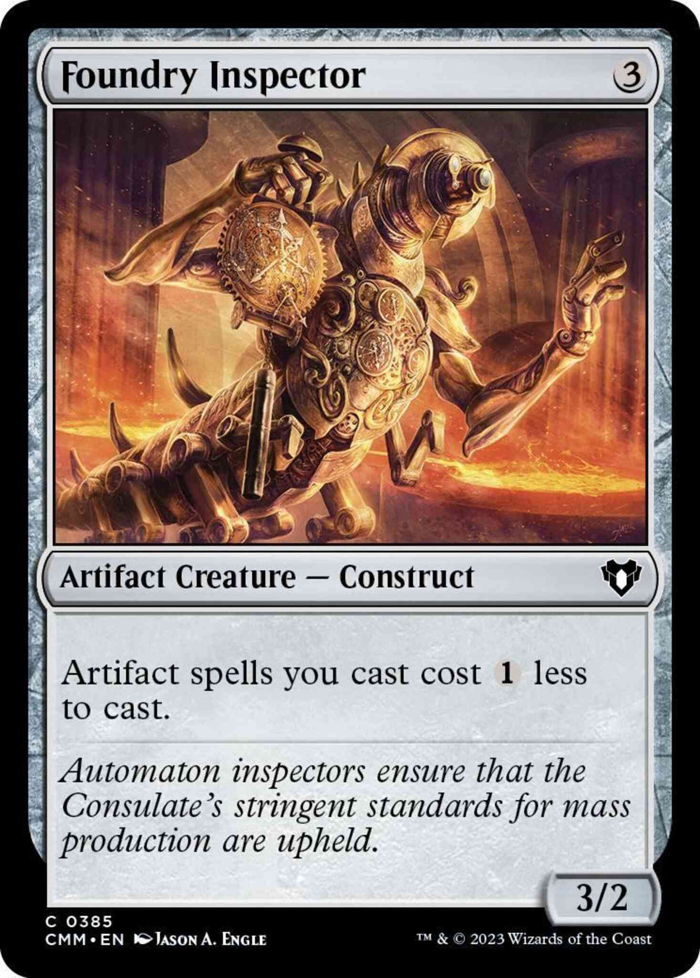 Foundry Inspector [385] [Commander Masters] [Non-Foil]
