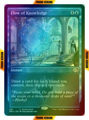 Flow of Knowledge [381] [Dark Frame Promo Pack] [The Brothers' War] [Foil]