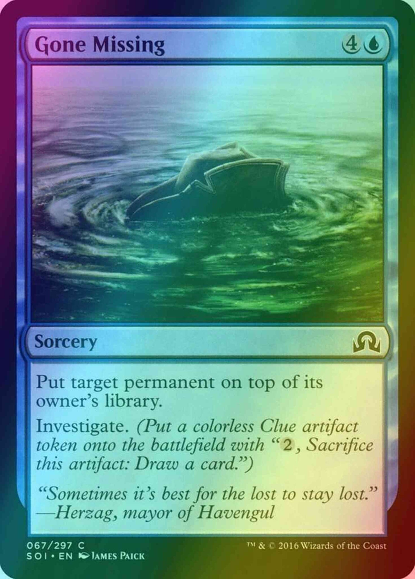 Gone Missing [67] [Shadows over Innistrad] [Foil]
