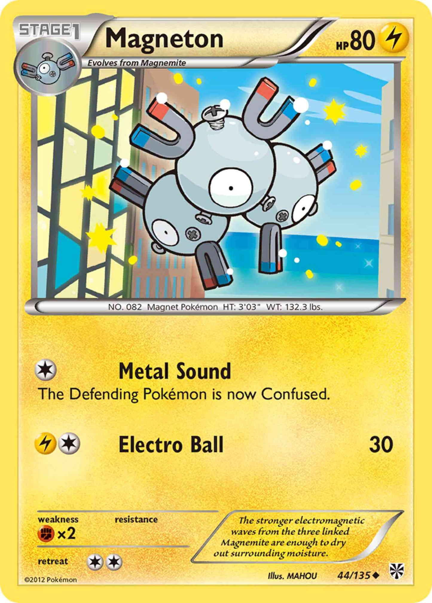 Magneton - 44/135 - Uncommon [bw8-44] [Non-Holo]