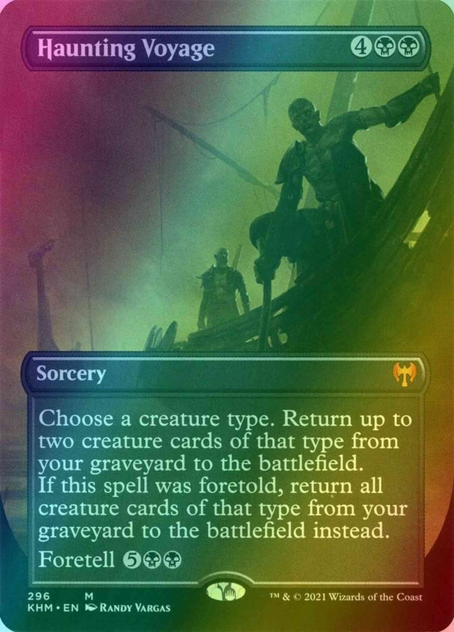 Haunting Voyage [296] [Borderless] [Kaldheim] [Foil]