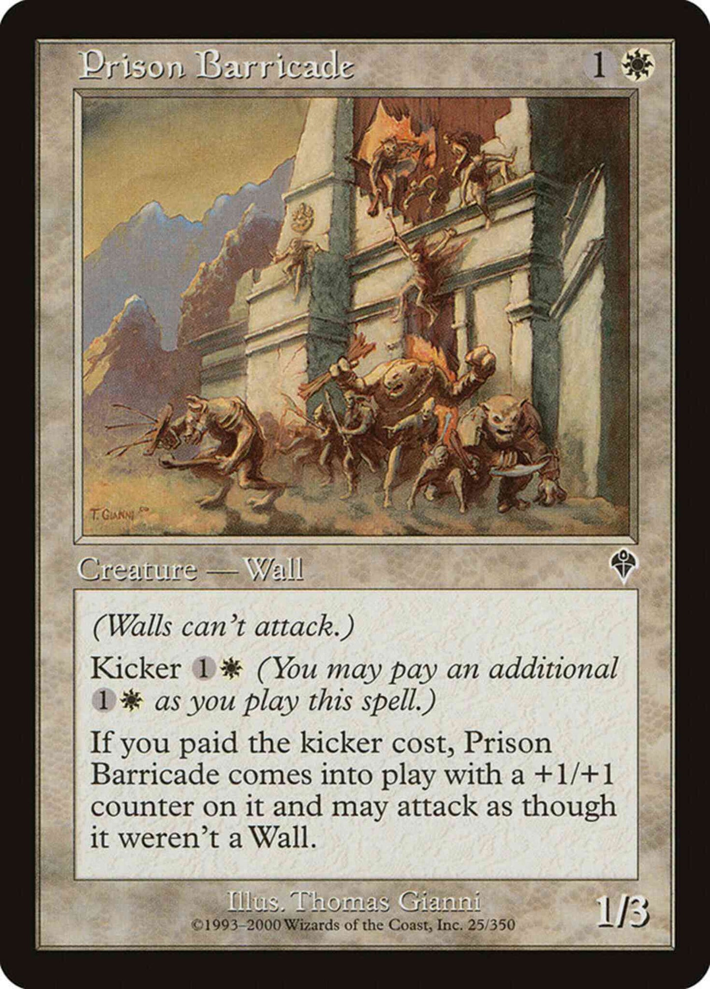 Prison Barricade [25] [Invasion] [Non-Foil]