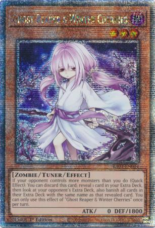 Ghost Reaper & Winter Cherries - Alternate Art - RA03-EN014 - Quarter Century Secret Rare - 1st Edition