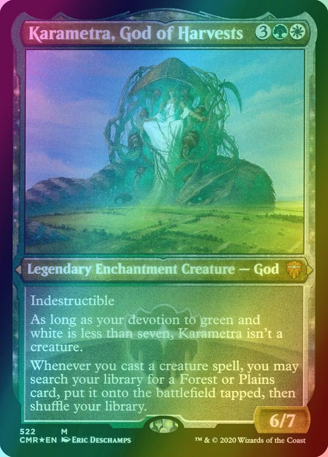 Karametra, God of Harvests [522] [Commander Legends] [Etched Foil]