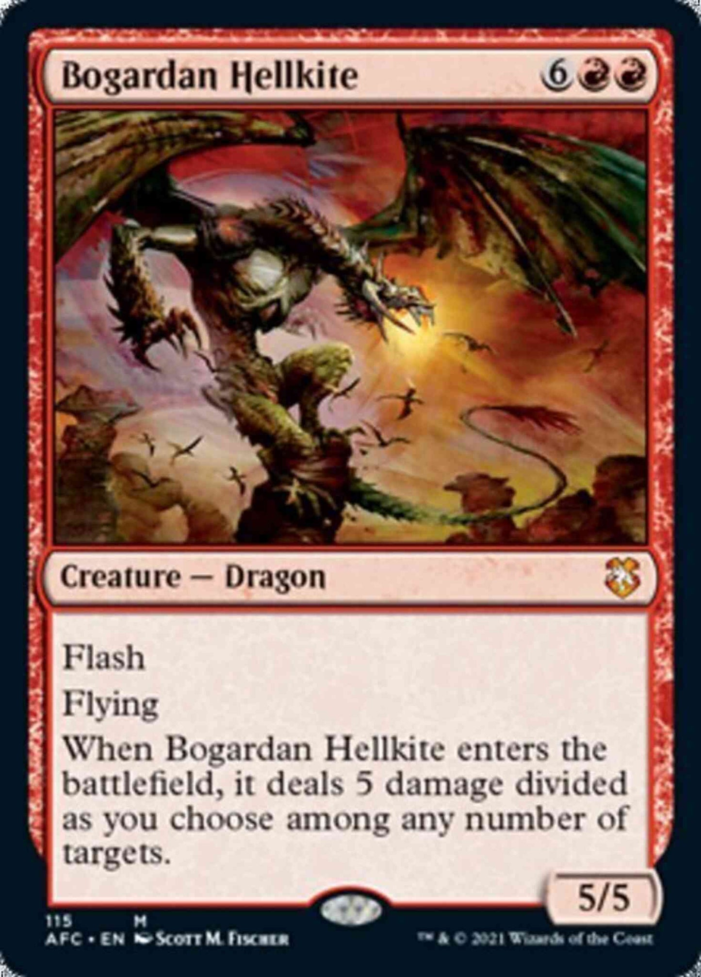 Bogardan Hellkite [115] [Adventures in the Forgotten Realms Commander] [Non-Foil]
